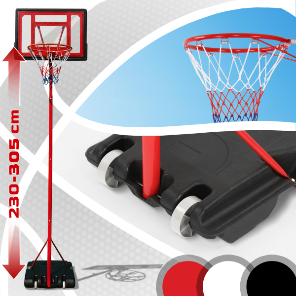 Basketballkorb Farbwahl mit Ständer Basketballständer Basketballanlage mega